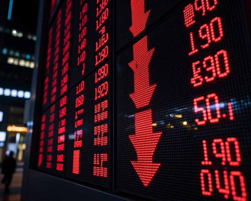 Seoul Stock Market Crash Visual