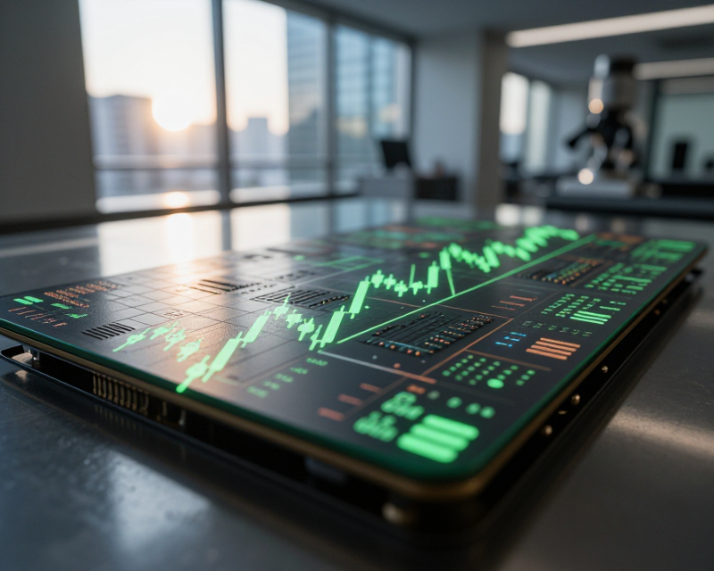 Semiconductor and Stock Market Concept