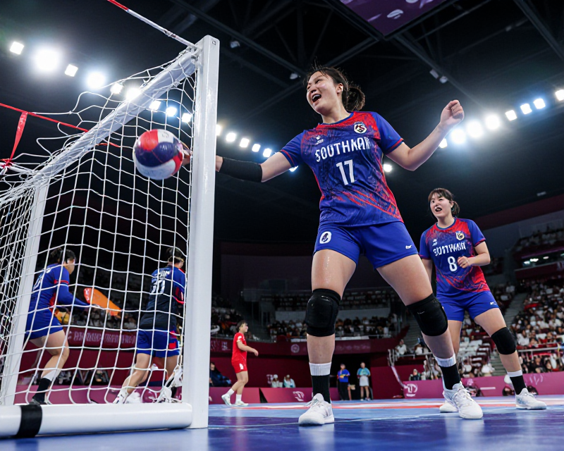 Handball Victory Moment