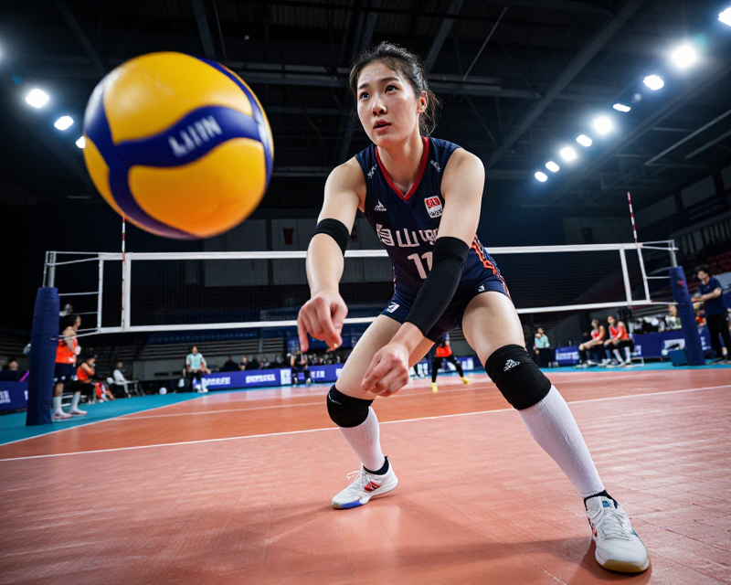 Volleyball Training Scene