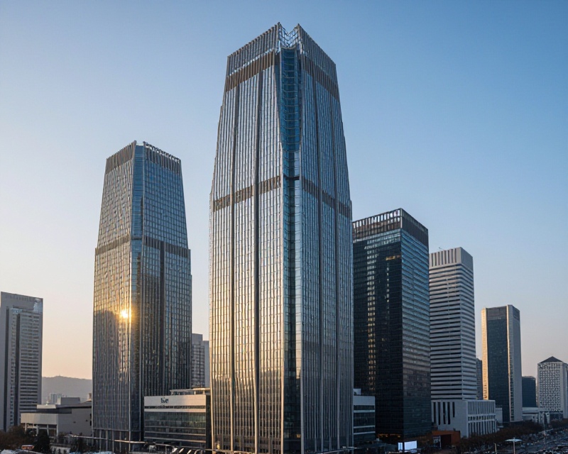 Seoul Financial District Sunrise