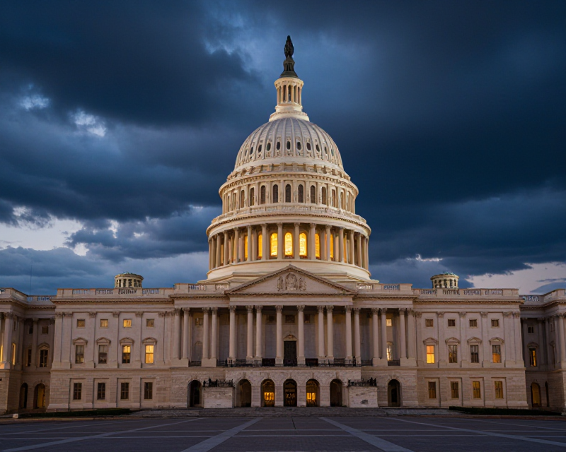 US Capitol Political Tension