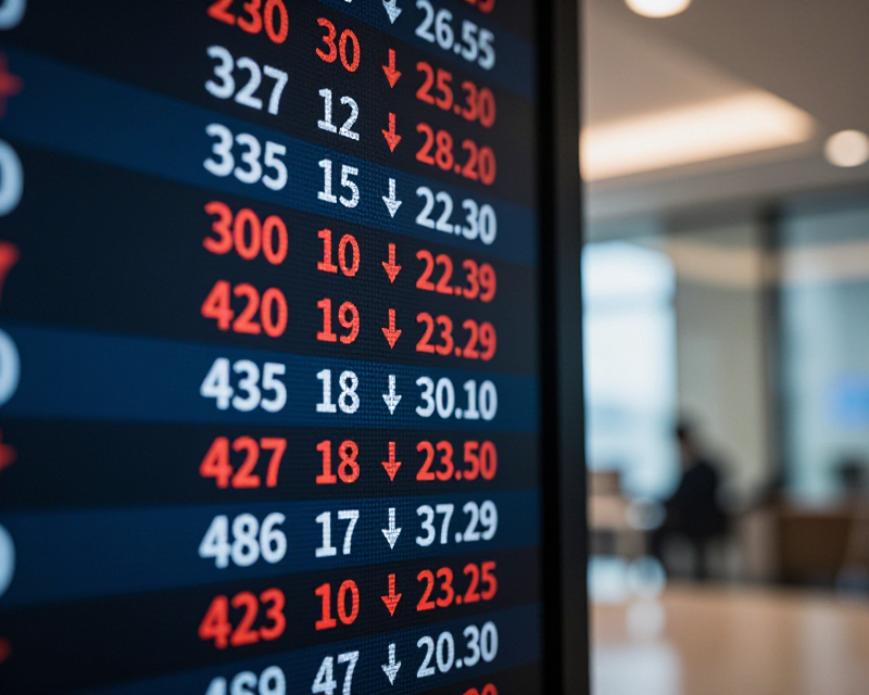Stock Market Decline Concept