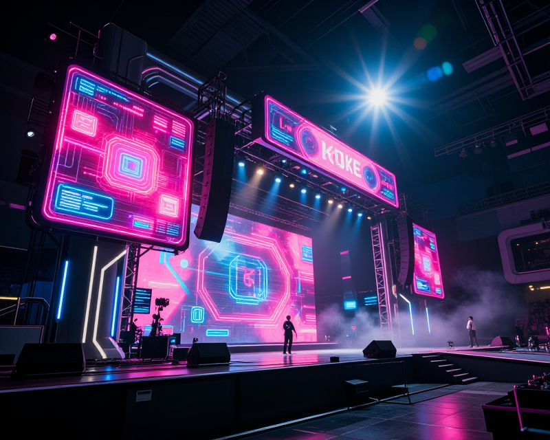 Futuristic K-pop Stage Concept