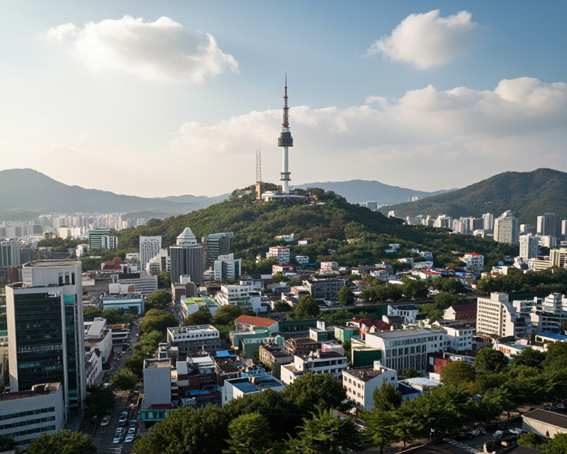 Sunny Seoul Cityscape