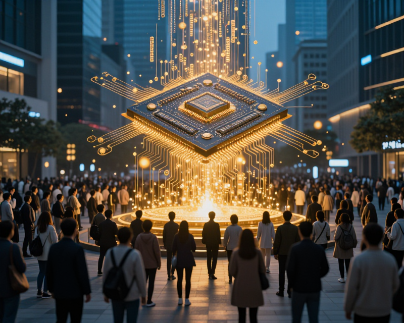 AI Wealth Redistribution Concept