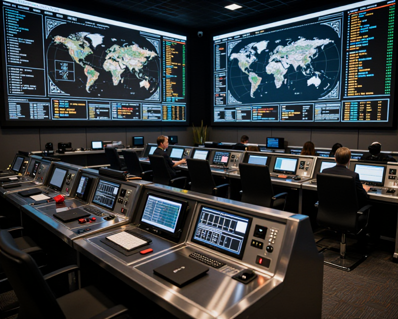 High-tech Intelligence Command Center