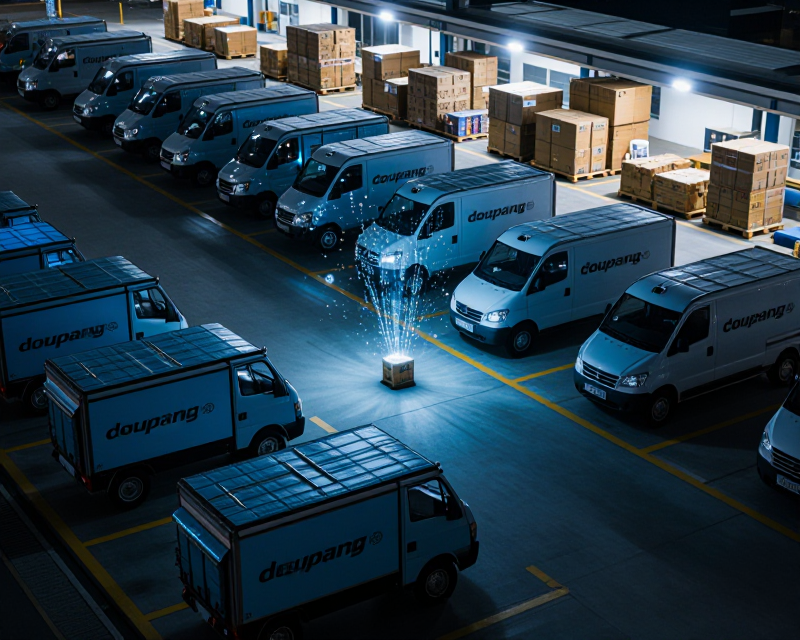 Coupang Logistics and Digital Security Concept